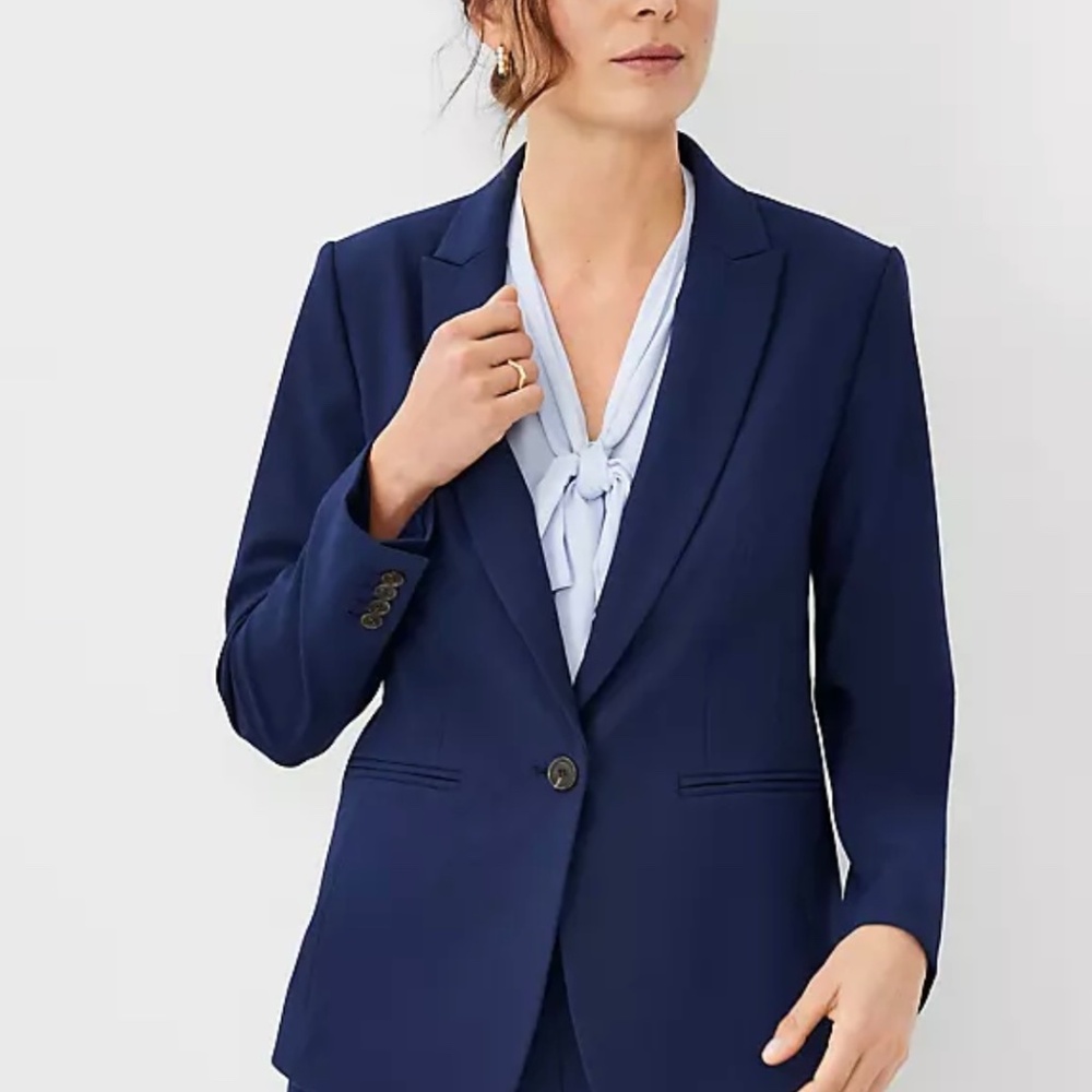 Ann Taylor Classic Navy Blazer